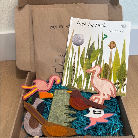 rally felt co Other - Inch by Inch Art Set with Pink and Orange Accents